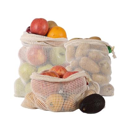 China Custom Eco Bag Eco Bag Cotton Food Bags Reusable Grocery Bag For Shopping Vegetable And Fruit for sale