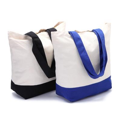 China Canvas Handle Cotton Bag Promotion Tote With Logo Print for sale