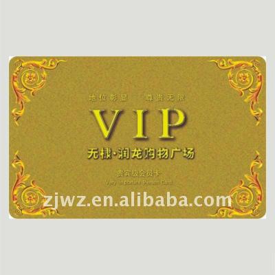 China Cheap& VIP PVC Club Convenient Card for sale