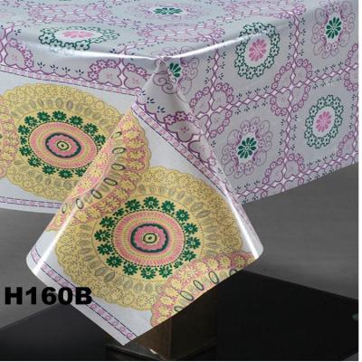 China Oilproof Super Clear Transparent Printed Table Cover In Rolls for sale