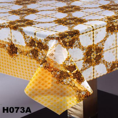 China Oilproof 2020 New Design Thick PVC Clear Vinyl Plastic Table Cover Rolls for sale