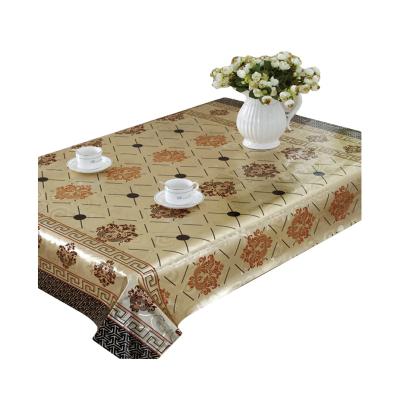 China Golden And Silver Table Oilproof PVC Cover In Roll for sale