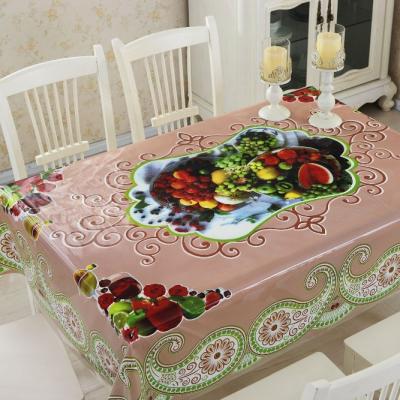 China Laciness and hot sale fruit newest modern clear legacy vinyl freestanding table cover roll for sale