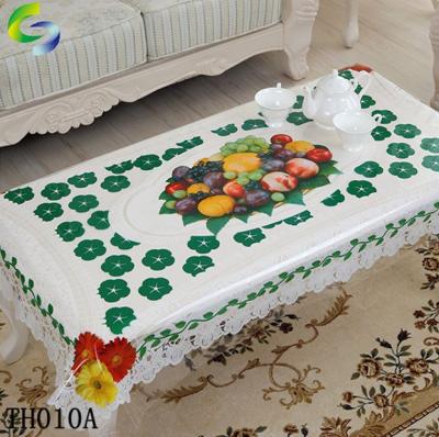 China Cheap Oilproof Clear Printed Freestanding PVC Tablecloth Rolls for sale