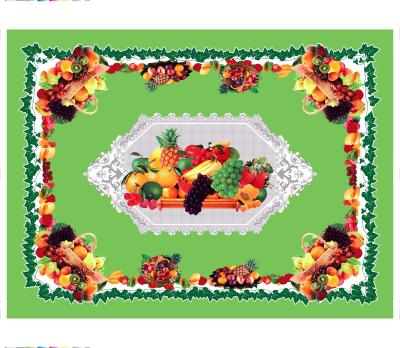 China Cheap And Colorful 137*183cm\140*180cm Oilproof Independent Printed PVC Table Cloth for sale