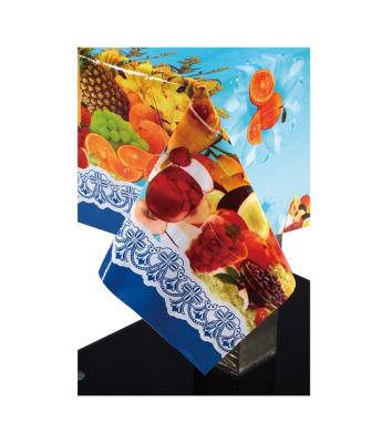 China Oilproof printed pvc tablecloth in roll for sale