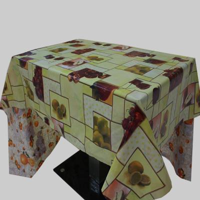 China Waterproof 2020 New Designs White PVC Double Face Printed Table Cloth For Home for sale