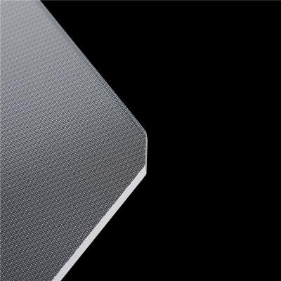 China High Efficient China Patterned Sheet Plate Prismatic Acrylic PC Light Diffuser Film for sale