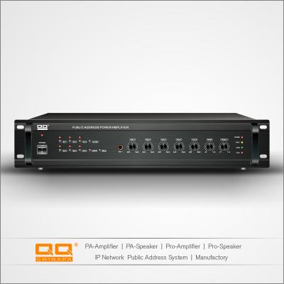 China Hotel QQCHINAPA 100v 70v PA System Dts Power Mixer Amplifier For School,Hospital for sale