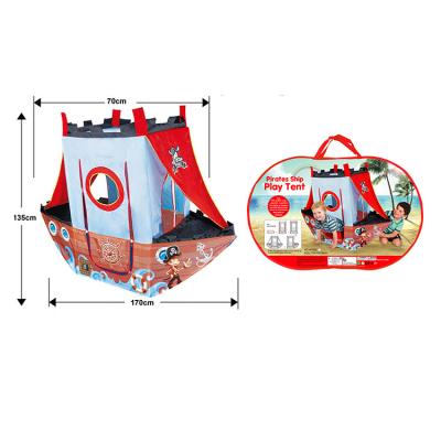 China Foldable Kids Play Tent Pirate Ship Shape Baby Tent For Wholesale for sale