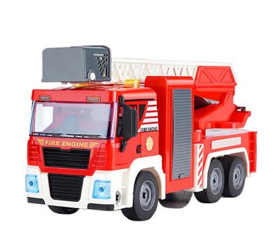 China DIY Toy Diecast Swing Ladder Truck with Electric Drill Assembly Construction Truck 95pcs for sale