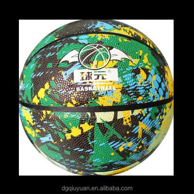 China Trainning All Over Print PU Design Your Own Logo Real Basketball Game Indoor Good Quality Basketball Pattern Indoor Outdoor Training Balls for sale