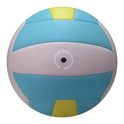 China Soft Touch OEM Design PVC Training Teaching Machine Stitched Volleyball 18 Panels Stitched Logo Customized Volleyball For Game Training Volleyball en venta