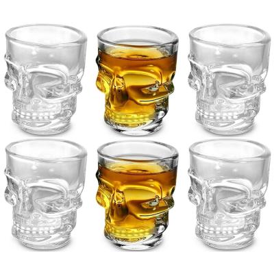 China Stocked Shape Clear Head Shot Glass Cups 1.5 oz for sale