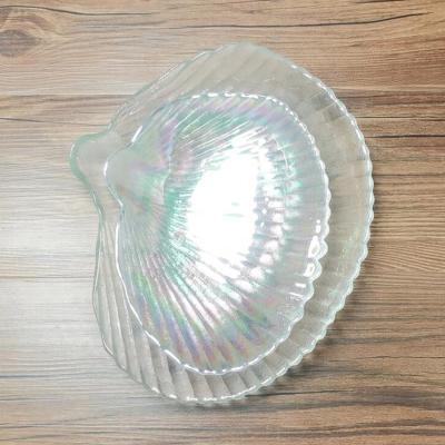 China Household Disposable Fruit Candy Dessert Food Jewelry Colorful Conch Shape Dish for sale