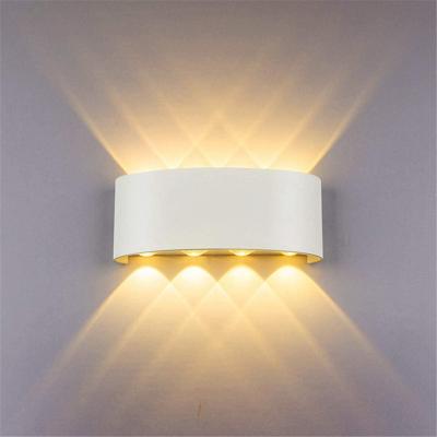 China Indoor Aluminum Decoration Hallway Led Wall Light Indoor Lighting Through The Wall Waterproof Light Outdoor Garden Wall Lamp for sale