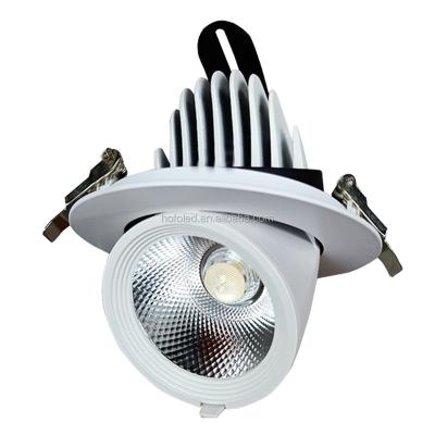 China 3W 5W 7W 9W 12W 15W 20W 30W 40W Commercial Lighting Adjustable Gimbal Balance Recessed Downlight for sale