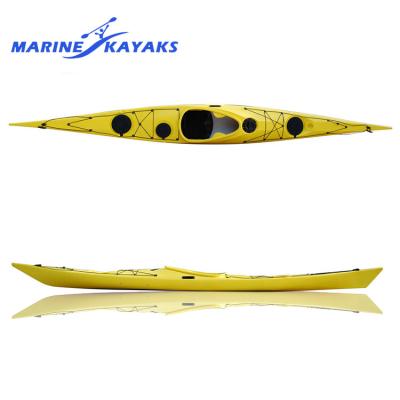 China Cheap Outdoor Fast Delivery 508cm Outdoor Single Person Tour Canoe Plastic Rowing Kayak for sale