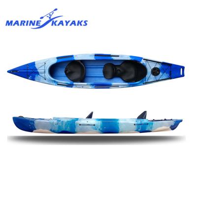 China Warter Sports Wholesale Customized Double Color CE CertificateSit Top Kayaks With Two Person Prices for sale