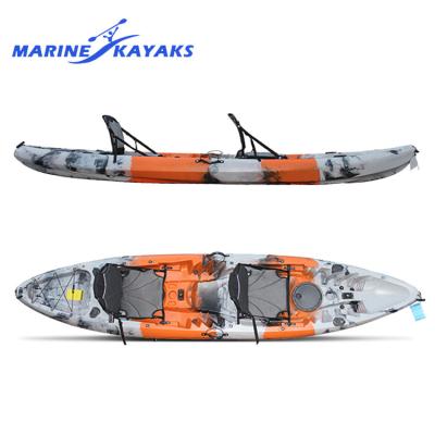 China Best Choice 2 Person Kayak Sit On Fishing Kayak With Single Kayak Carbon Fiber Paddle And Aluminum Seats for sale