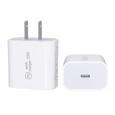 China 20W Palladium 18W 20w USB Wall Charger Mini Size Fast UK US Plug EU Plug Mobile Phone USB C Fast Charging Adapter for sale