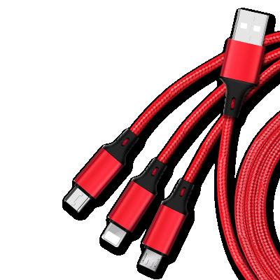 China New design factory price charigng COMPUTER cable 3 in 1 multi function charging data cable adapter charging cable high quality for sale