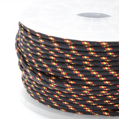 China Light Factory Supply Wholesale Multi Colored Filament Reflect Nylon Braided Rope for sale