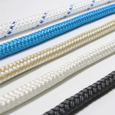 China Lightweight High Tensile Durable Yacht Colorful Braid Sailing Rope For Mooring for sale