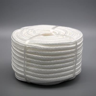 China Lightweight High Strength Double Braided Polyester Boat Rope For Marine Lines for sale