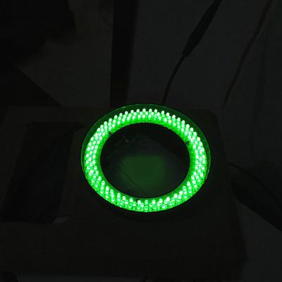 China Green lightness microscope ring led light 520nm wave length bigger diameter ring lamp for sale