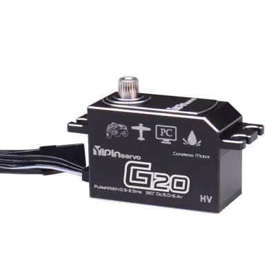 China Yipinservo 20KG Remote Control Torque For Drift RC Car Robot Helicopter Coreless Motor Servo for sale