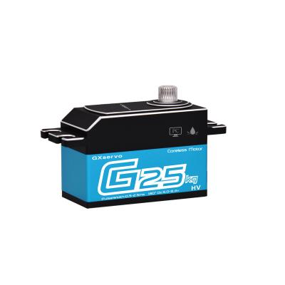 China GXservo Remote Control 25kg Torque Fast Speed ​​Digital Coreless Metal Gear Full Servo Motor For RC Drift Car Robot Helicopter Airplane for sale