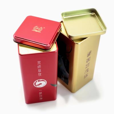 China Custom Tinplate Wine Tea Storage Metal Wine Tin Box Tin Packing Painting Can Printing Box Container for sale