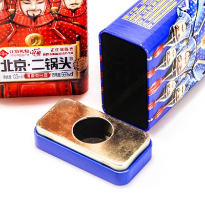 China Recycled Materials Special Design Widely Used Tin Box Tin Gift Box Colorful Rectangular Tin Box for sale