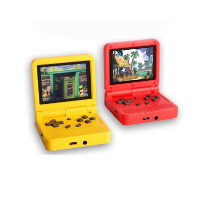 China Retro Handheld Game Playing V90 3 Inch IPS Screen Retro Flip Handheld System Game Console 16 Simulators Retro PS1 For Kids Gift Game New for sale