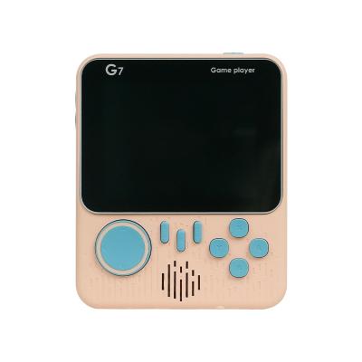 China Retro Handheld Game Playing Wholesale 666 in 1 Portable Handheld Console G7 Mini Portable Game Dual Game Retro Game Console for sale