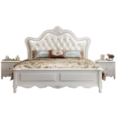 China European Style Solid Wood Bed Classic Comfortable Triple Bed Manufacturers Wholesale Design Large for sale