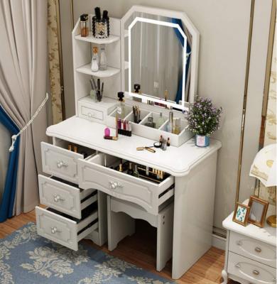 China Morden Adjustable Elegant Wooden Design Large Storage Table Makeup Furniture Durable Wooden Dressing Table (Other) For Bedroom for sale