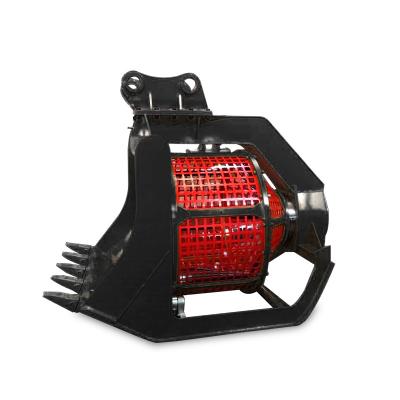 China Excavator Attachment Professional Supply SSB02 Small Mini Excavator Rotary Bucket for sale