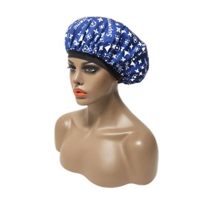 China Verified Wholesale Custom Frontal Head Wraps Silk Cowl and Satin Hair Wrap Scarf With Logo for sale