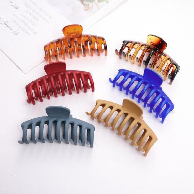 China Fashion Hair Claw Clips Solid Color Hair Claw Clips For Thick Hair for sale