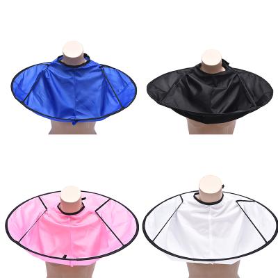 China Hot Sale DIY Design Hair Cutting Cloak Umbrella Hairdressing Caps Mask Hair Barber Gown Cover Hair Shaving Apron for sale