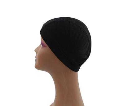 China High Quality Thick Wig Mesh Elasticity Swimming Cap Style Mesh Wig Cap Fixed Wig Dome Cap for sale