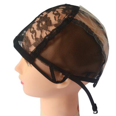 China Wig Caps For Making Wigs Lightweight Comfortable Lace Wig Cap With Wig Cap Plastic Paper Adjustable Elastic Hairnet Vented Wig Cap for sale