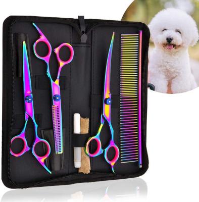 China Thinning Scissors Pet Barber Scissors Stainless Steel Professional Dog Grooming Scissors Hair Beauty Tools For Pet for sale