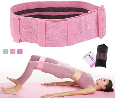 China Full exercise beautiful buttocks surround cotton latex not easy to slip adjustable yoga tension band for squat buttocks for sale