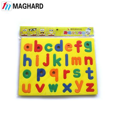 China Educational Toys For Children Magnetic EVA Foam Letter And Numbers Flat Puzzle 290*220*5mm for sale