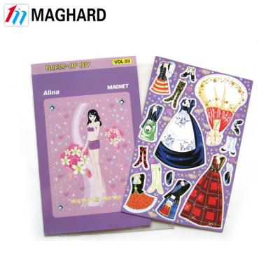 China Cartoon Toy Magnetic Dressup , Dress Up DIY Toy , Magnetic Dress Up Doll for sale