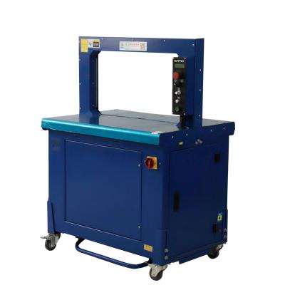 China Cardboard Package 5mm PP Belt Packing Paper Cardboard Strapping Machine Fully Automatic Strapping Machine for sale