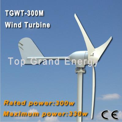 China TGWT-300M 300W 12V/24V wind turbine Three phase permanent magnet AC synchronous generator for sale